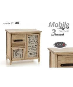 Mobile in legno decorato