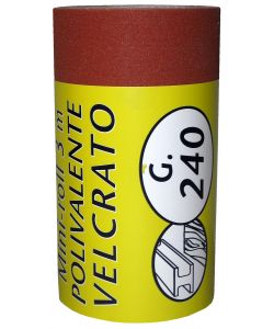 Minirotolo Carta Abrasiva Polivalente Velcrata P240 115 mm x 3 m