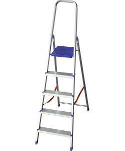 Facal Scala Alluminio Domus K100 - 5 Gradini - Leggera e Maneggevole - 1,66 m
