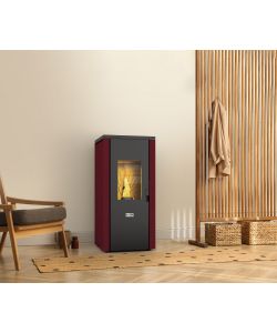 Stufa a pellet Design Evo 7 Bordeaux