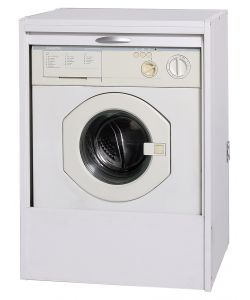 Mobile coprilavatrice a serrandina in PVC bianco - 67x59,5x90,5 cm