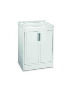 G&S Garofalo Mobile Lavatoio Resina 60x50x86 cm Bianco - 32 Lt - Interno/Esterno