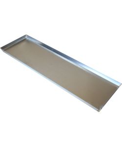 Teglia  zincata Sottogirarrosto Raccogligrasso - 66x20 cm