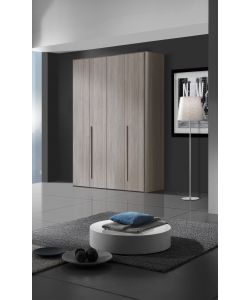 MCS Mobili Armadio Compo 4 Ante Olmo Frida - 163x53x245 cm