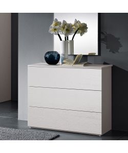 Mcs Mobili Com Easy Bianco 90x79x46 cm - Arredo Camera da Letto