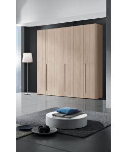 Mcs Mobili Armadio Easy 6 Ante in Olmo - Spazioso e Armonioso 244x53x244 cm