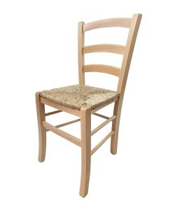 Paesana Sedia in Legno Naturale - Dimensioni 40x35 h87 cm