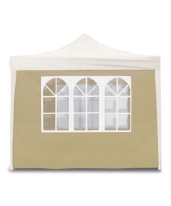 Divina Garden Telo Laterale per Gazebo - Beige - 3x2m