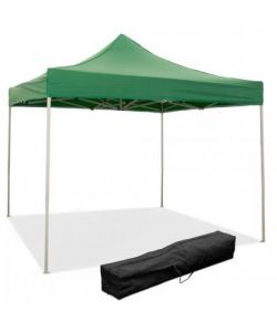 Gazebo richiudibile pieghevole 3 X 3 Verde ricoperto in PVC impermeabile