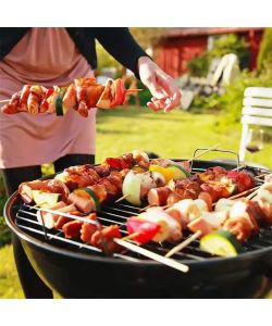 Barbecue a Carbone Nero - Struttura Acciaio Smaltato 48x56x85 cm