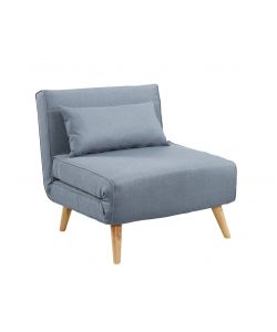 Domo Mea Poltrona Letto Grigia Design Scandinavo Salvaspazio - 76x80x74 cm