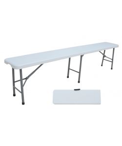 Panca Catering Pieghevole - Bianco - 182x28x43 cm