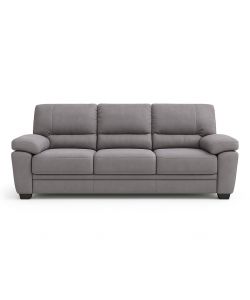 Divano 3 Posti Jupiter Beige in Nabuk 206x90x86h cm - Comfort Moderno