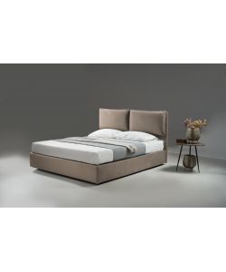 Letto contenitore con cuscino tortora