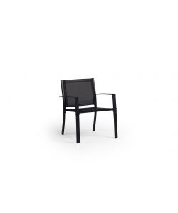 Domo Mea Set Patio Salotto da esterno Antracite 2 sedie 1 tavolo