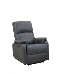 Domo Mea Poltrona Recliner Grigia - Comfort Vintage 92x164x104/84 cm