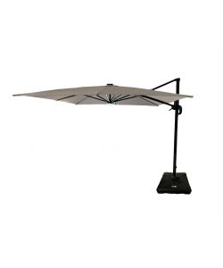 Domo Mea Ombrellone Esterno Ecru 3x3 m con Luci LED - Design Moderno