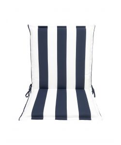 Cuscino da esterno spalla bassa righe blu navy