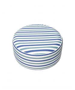 Pouf Gonfiabile Domo Mea - Righe Blu - 53x23 cm