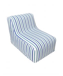 Poltrona Gonfiabile Domo Mea - Blu Righe - 90x60x70cm