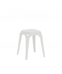 Domo Mea Sgabello Bianco - Design Compatto 37x37 cm, Altezza 46 cm