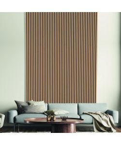 Rivestimento murale fonoassorbente rovere naturale