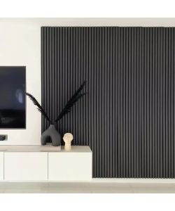 Rivestimento murale fonoassorbente rovere antracite