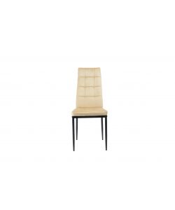 Domo Mea Sedia Sassonia in Velluto Sabbia - Design Moderno 42x49x97 cm