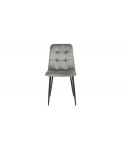 Domo Mea Sedia Baviera Antracite - Design Moderno e Leggero - 43x51x88 cm