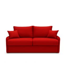 Divano Letto Puglia 3 Posti Rosso - 174x103x100cm - Design Moderno e Confortevole