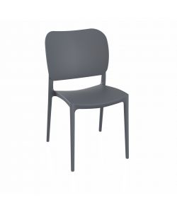 Domo Mea Sedia Orbita - Polipropilene Grigio - 45x56x84 cm