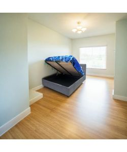 Domo Mea Letto Matrimoniale Nuvola Tortora con Contenitore 160x190 cm