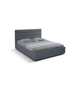 Domo Mea Letto Matrimoniale Nuvola Grigio con Contenitore 160x190 cm