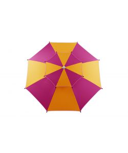 Dr. C. Ombrellone da Spiaggia Antivento 240cm Fucsia-Arancio con Protezione UV50+
