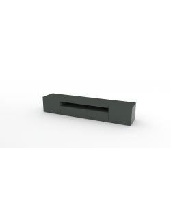 Web Furniture Porta TV Daiquiri Antracite Lucido - Design Italiano
