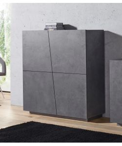 Web Furniture Madia VEGA Moderna Ardesia - Design Italiano 126x120 cm