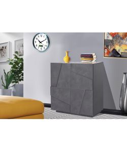 Web Furniture Credenza Ping Moderna Ardesia - 86x81.2 cm