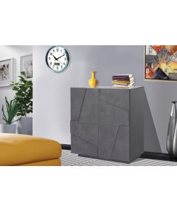 Credenza Ping Moderna 2 Ante Battente Ardesia