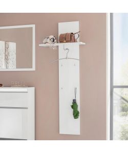 Magic Appendiabito da Parete - Bianco Laccato - 50x27x140 cm