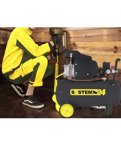 Compressore Con Lubrificazione Ad Olio Da 24Lt - Sistem+