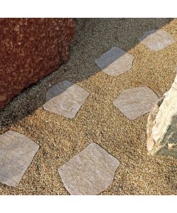 Granulati Zandobbio Passo Giapponese Barge Pietra Beige 42x32 cm