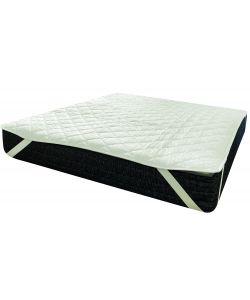 Topper Bianco in Poliestere per Letto Matrimoniale 160x190 cm