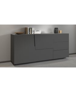 Web Furniture Madia Pongo Sideboard 180 Antracite Opaco - 180x44x86