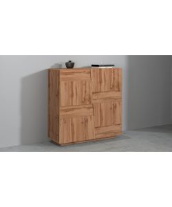 Tecnos Credenza Pongo 120 cm Rovere Wotan - Arredamento Living - Spazio di Archiviazione - Design Moderno