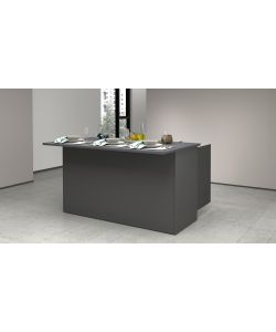 Isola Credenza Moderna Antracite 155x90x90 cm - Design Elegante