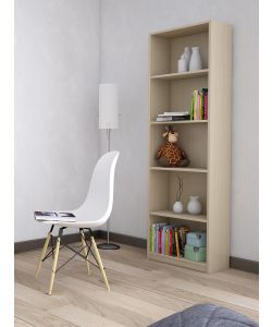 Libreria Europa - Olmo 5 Ripiani 57x25x186 cm