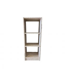 CTF Libreria Bassa Tela Rame - 3 Ripiani 40x28x106 cm