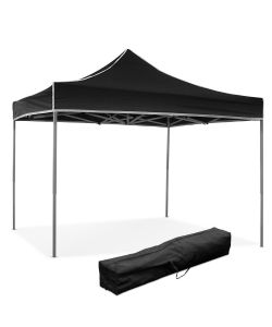 Divina Garden Gazebo Pieghevole - Nero - 3x3m