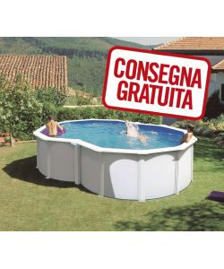 Piscina A Forma Di 8 Parete Acciaio 500 x 340 h cm