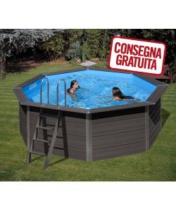 Piscina Tonda Legno  410 x 124 h cm